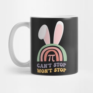 Can't Stop Pi Won't Stop Easter Day Lovers of Mathematics Mug